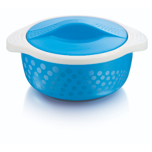 Pinnacle Thermoware 3-Pc Insulated Bowl with Lid Casserole Dish Set, Blue
